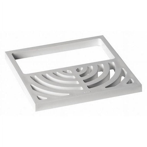 Oatey Floor Floor Sink Half Top Grate, 1/2" Pipe Dia., PVC 42751
