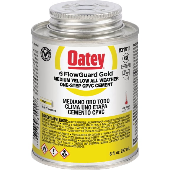 Oatey Flow Guard Gold CPVC Cement - Pack of 4