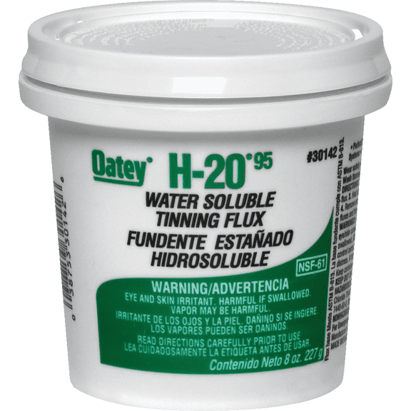 Oatey H-2095 Water Soluble Tinning Flux - Pack of 12  Residential Use, Standard Application