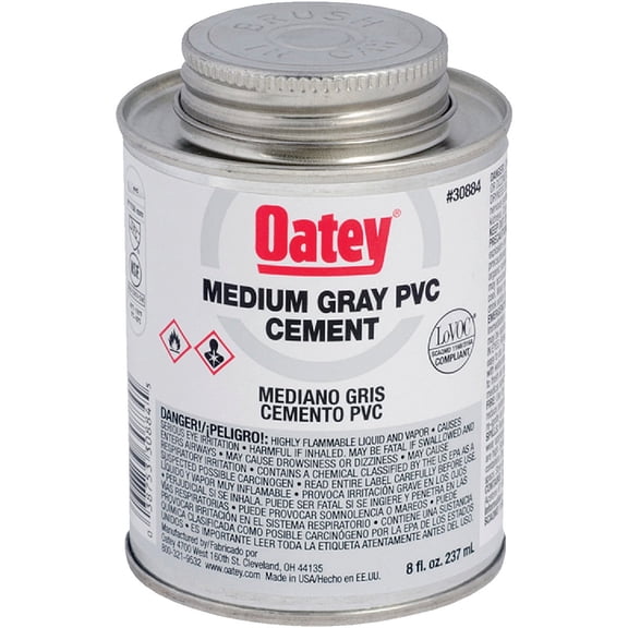 Oatey/Harvey Oatey Medium Gray PVC Cement - Pack of 6