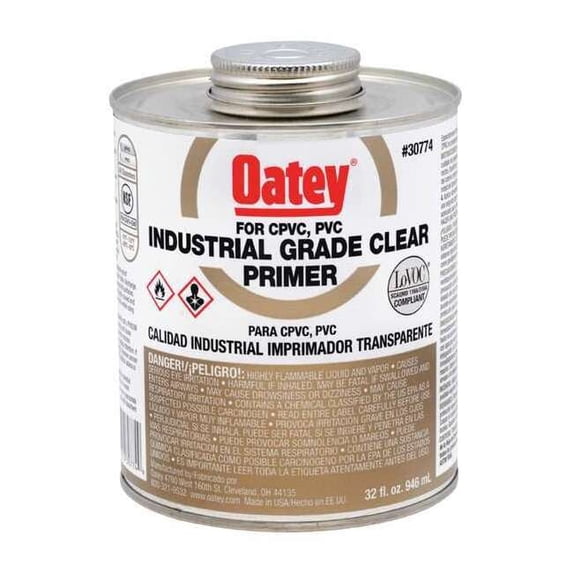 Oatey Industrial Clear Primer,32 oz. 30774