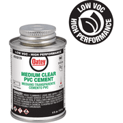 Oatey Low Voc Medium Bodied Clear PVC Cement - Pack of 2   Residential Use, Standard Application