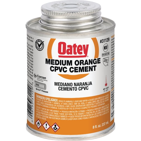 Oatey Orange Cement For CPVC 8 oz.