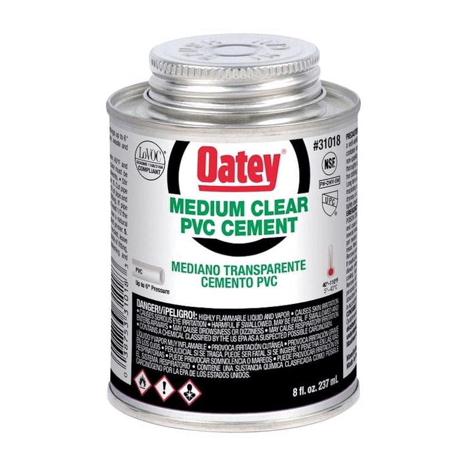 Oatey Cement,Low VOC,8 oz.,Clear 31018