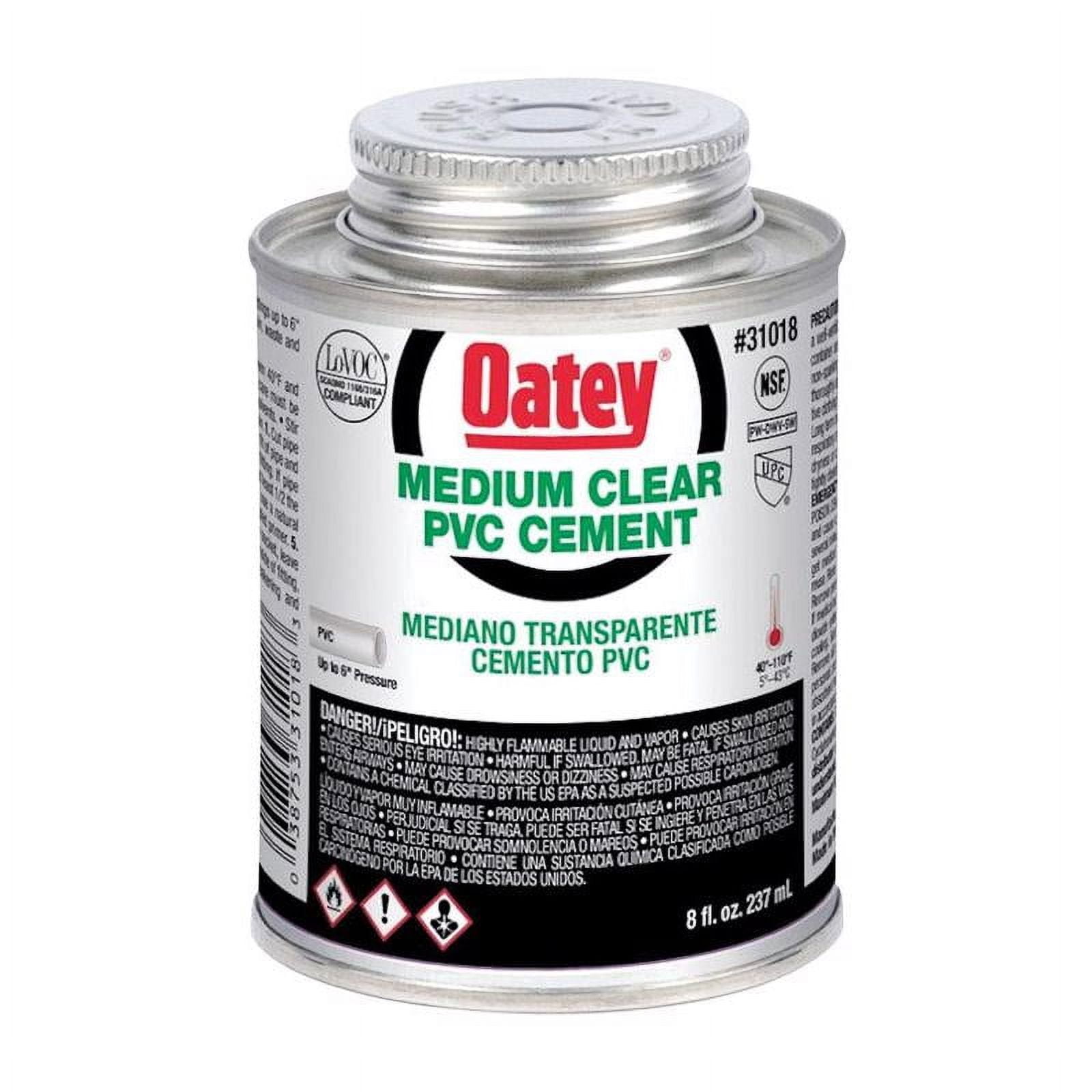 Oatey Pipe Cement,8 fl oz,Clear 31018