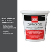 Oatey Plumber's Putty Sealing Compound for Frames and Faucets, 14 oz. Container, Off-White