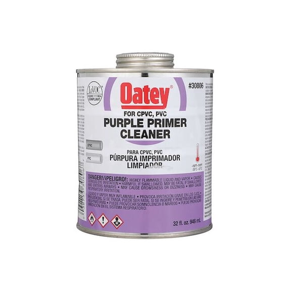 Oatey Purple Primer,Cleaner,32 oz. 30806