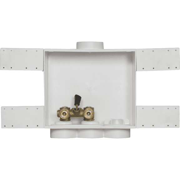 Oatey Quadtro Single Lever Washing Machine Outlet Box - Single Pack  Home & Garage Storage, Stackable Design
