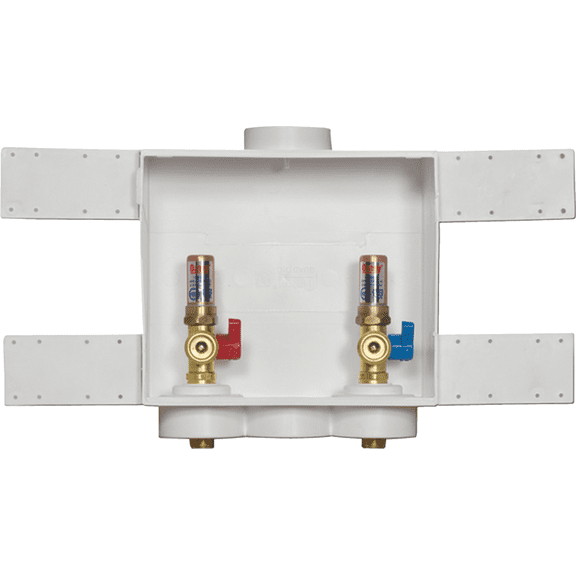 Oatey Quadtro Washing Machine Outlet Box with Arrestor - Pack of 2  Home & Garage Storage, Stackable Design