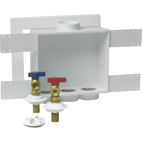 Oatey Quadtro Washing Machine Outlet Box with Copper Sweat Connection - Pack of 2  Home & Garage Storage, Stackable Design