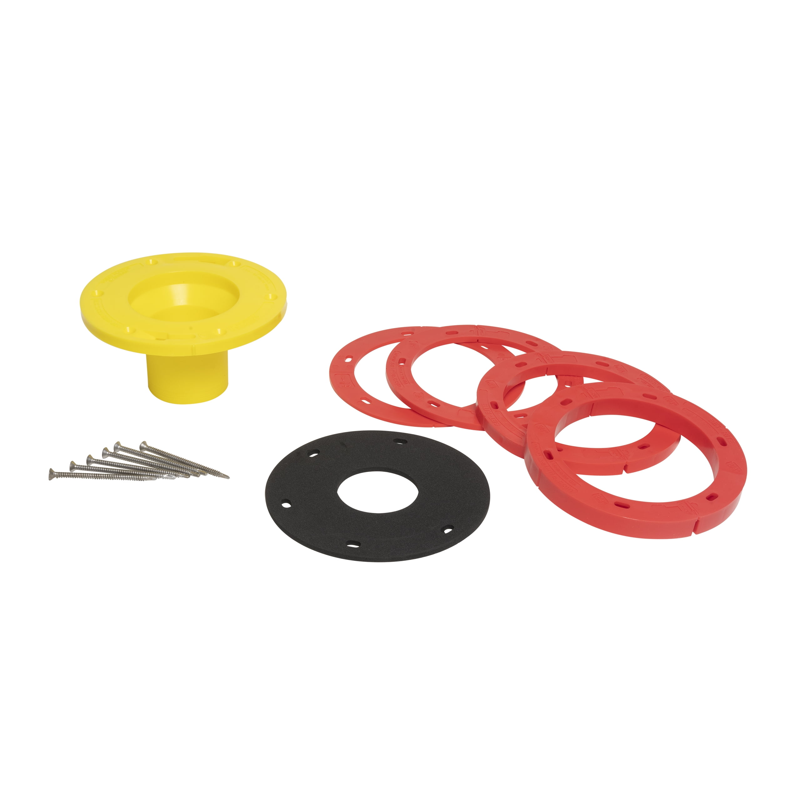 Set-Rite Multicolored Plastic Toilet Flange Extender Kit