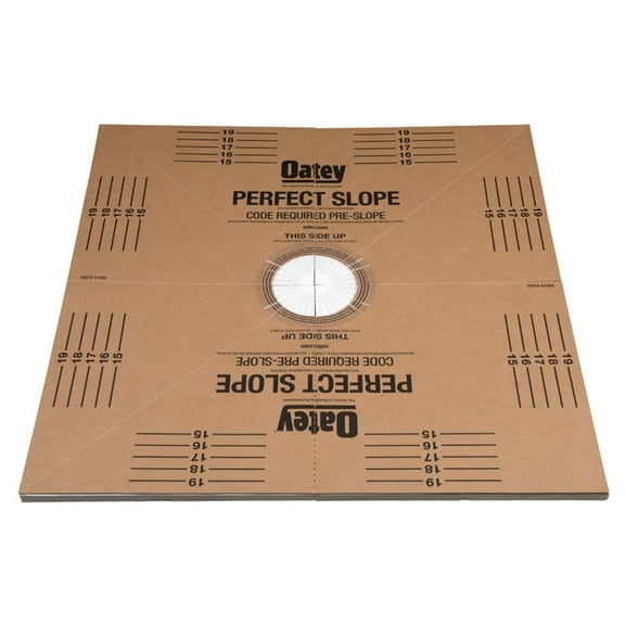 Oatey Shower Perfect Slope 40 in. W X 40 in. L Brown Shower Base