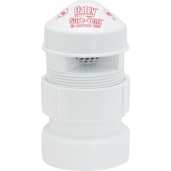 Oatey Sure-Vent PVC Air Admittance Valve - Pack of 2 Residential Use, Standard Application