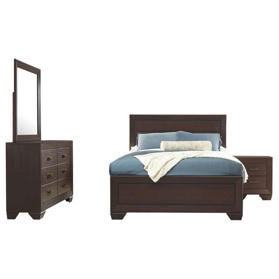 Oatfield Dark Cocoa 4-piece Queen Bedroom Set