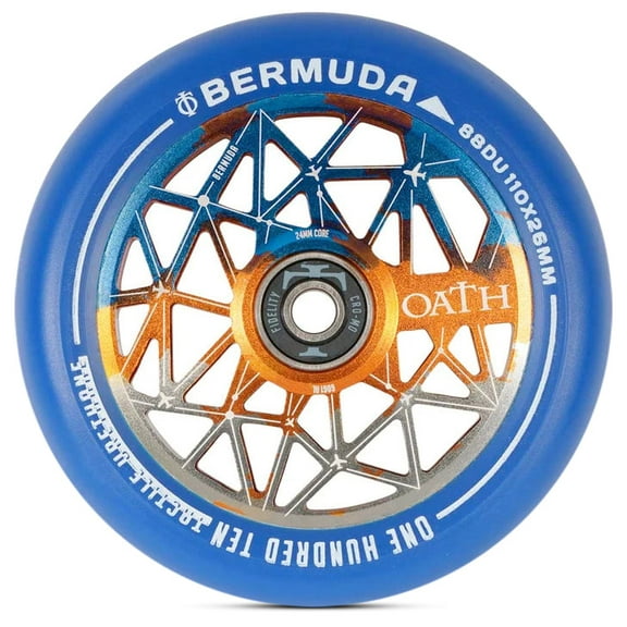 Oath Bermuda Wheels - 110mm Titanium Orange and Blue