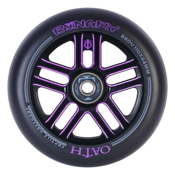 Oath Binary Wheels - 110mm Black and Purple