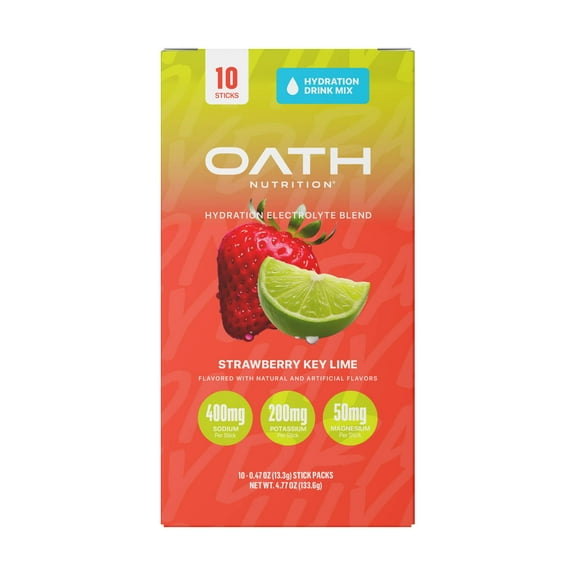 OATH Hydration Strawberry Key Lime 10-Count