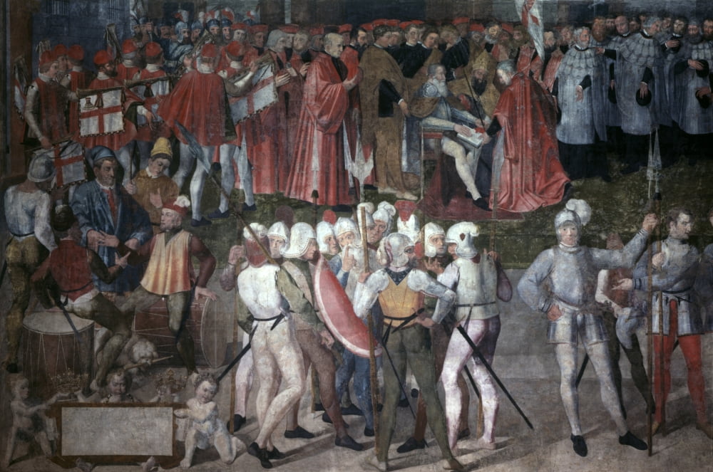 Oath Of Louis Gonzaga Canvas Art - (36 x 24)