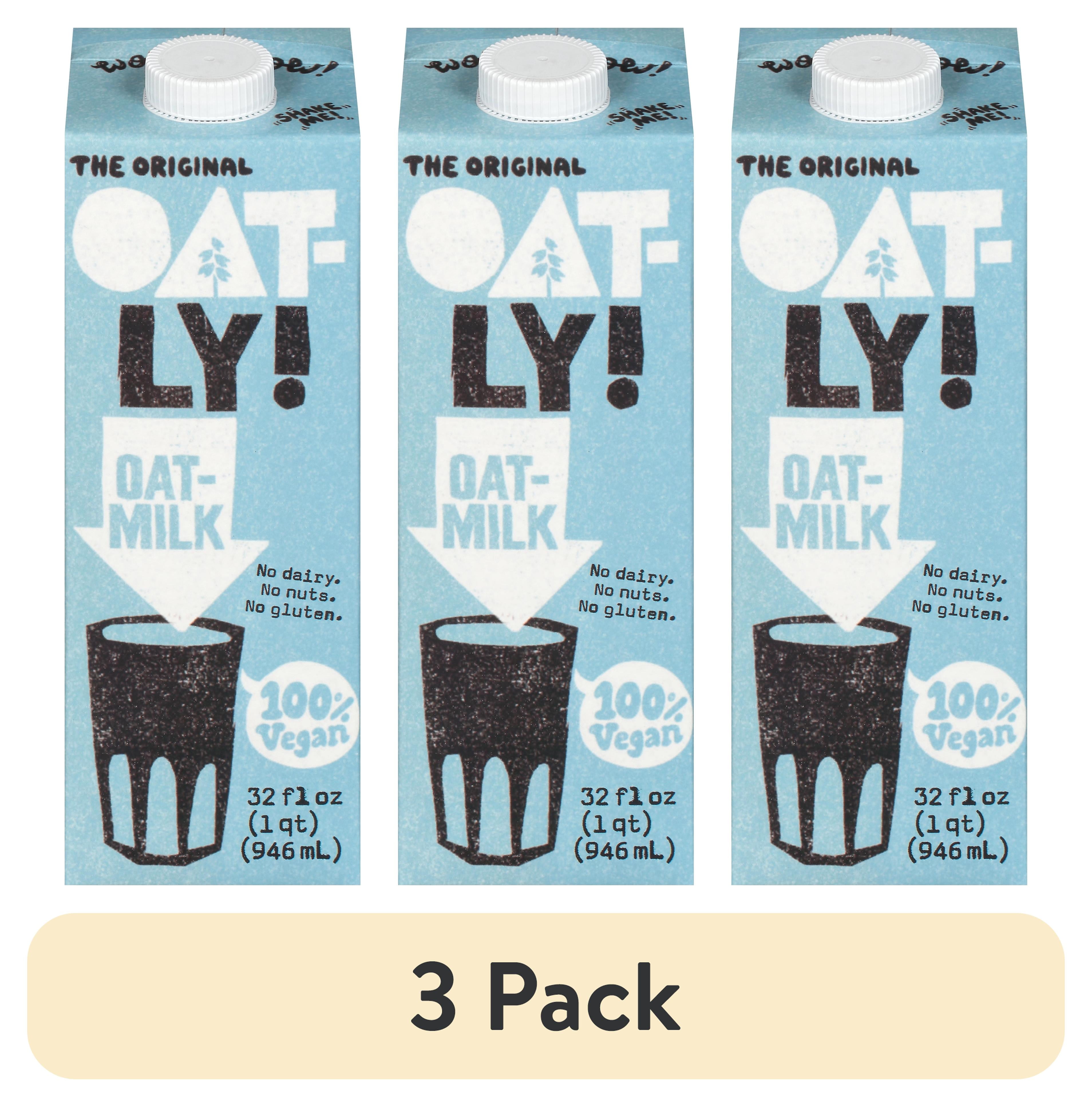(3 pack) Oatly Ambient Original Oatmilk, Dairy-Free Milk, 32 fl oz Shelf-Stable Carton