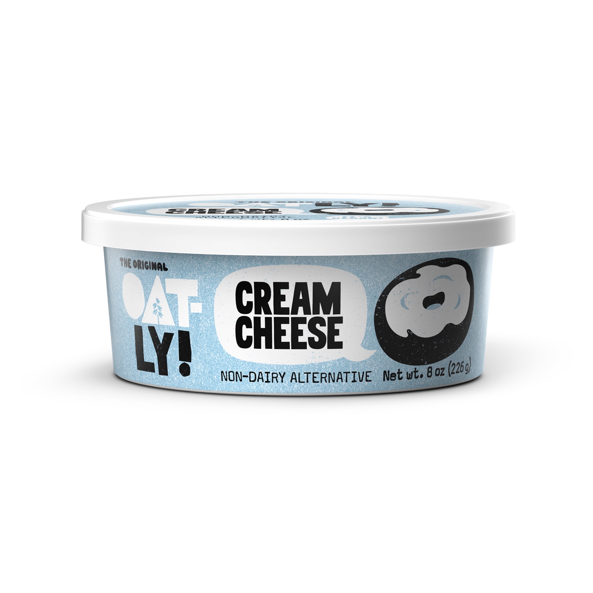 Oatly Dairy-Free Plain Cream Cheese, 8 oz Tub