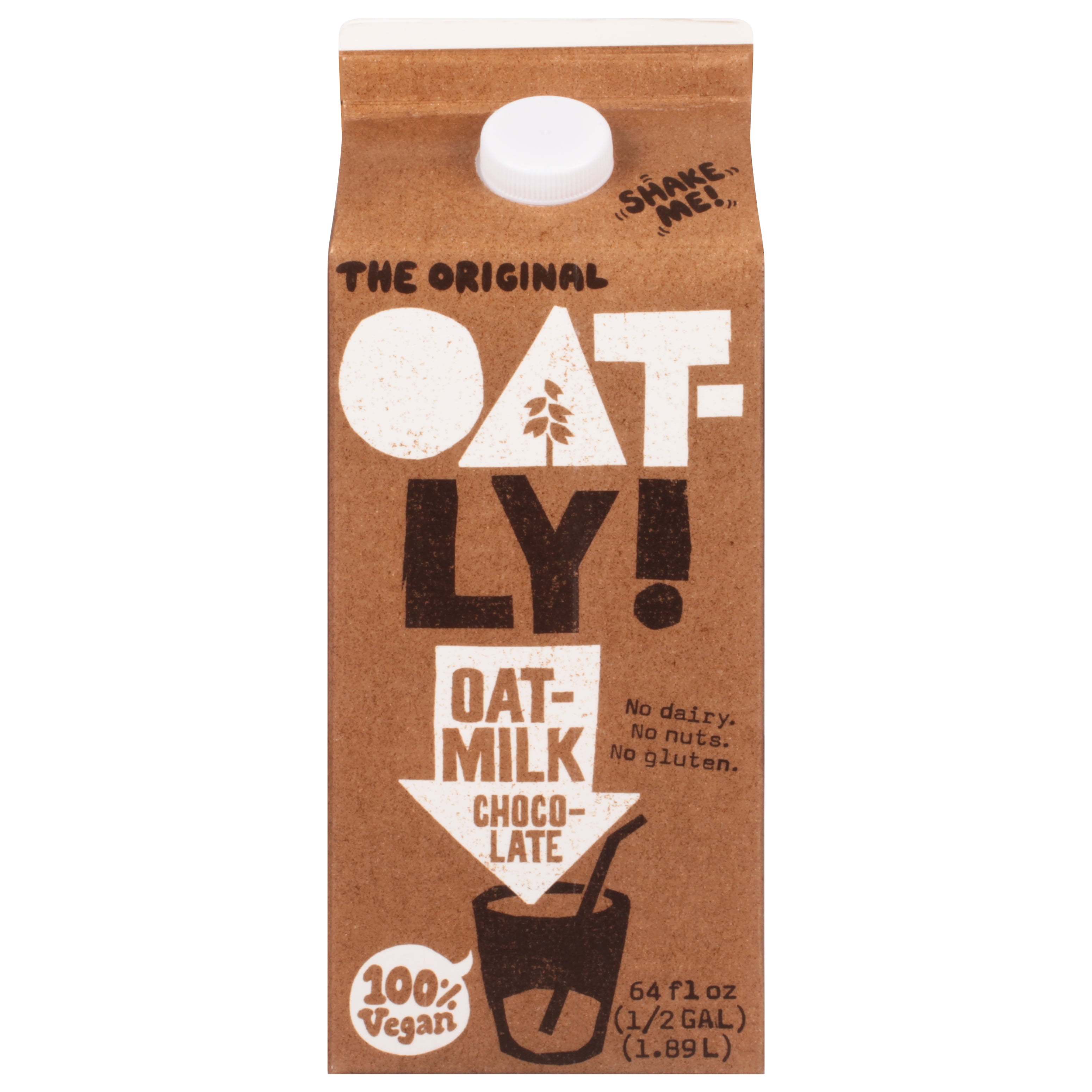 Oatly The Original Chocolate Oatmilk, DairyFree Milk, 64 fl oz Carton