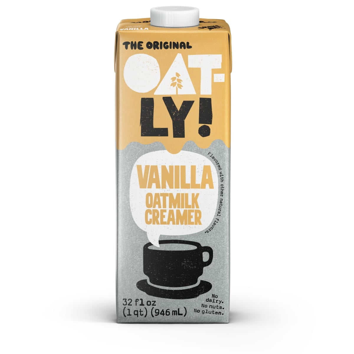 Oatly Vanilla Oatmilk Creamer, Dairy-Free Coffee Creamer, 32 fl oz Refrigerated Carton