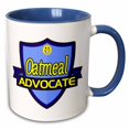 thumbnail image 1 of 3drose, Oatmeal Advocate Support Design, 15oz Two-tone Blue Mug, 1 of 6