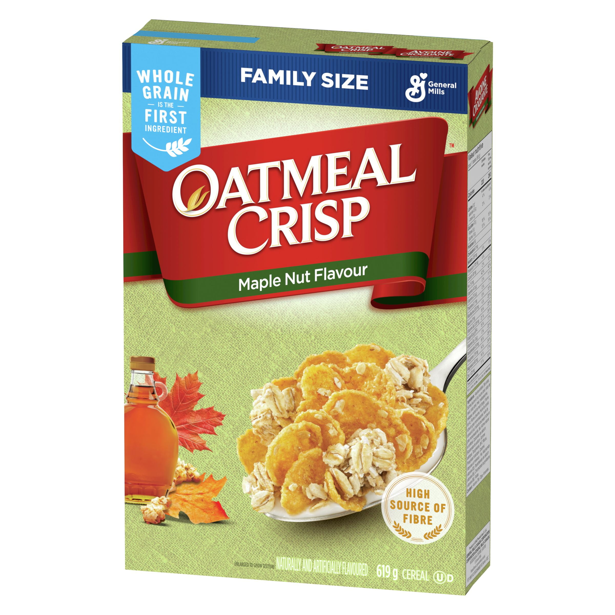 Oatmeal Crisp Maple Nut Flavour Cereal, 619g/21.6 oz., Box {Imported