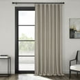 thumbnail image 1 of Oatmeal Faux Linen Extra Wide Room Darkening Curtain (1 Panel), Oatmeal, 100W X 120L, 1 of 12