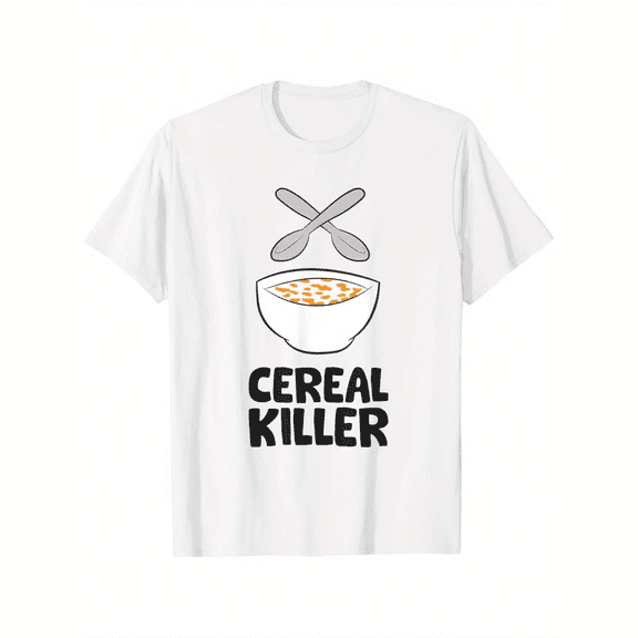 Oatmeal Killer Printed T-Shirt - Unisex Pure Cotton Street Style Crew Neck Top