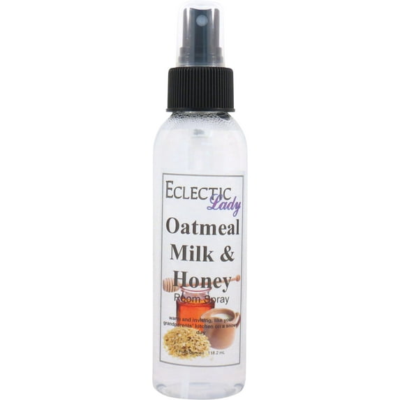 Oatmeal Milk and Honey Room Spray by Eclectic Lady (Double Strength), 4 Ounces, Fragrant Aromatic Room Mist For Home, Room, Office
