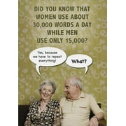 Oatmeal Studios 30,000 Words a Day Funny / Humorous Birthday Card