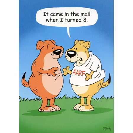 Oatmeal Studios AARF Dog Shirt Funny / Humorous Birthday Card