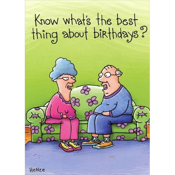 Oatmeal Studios Best Thing About Birthdays: 100th Funny Birthday Card