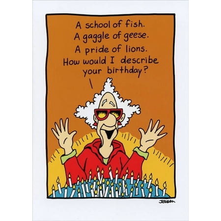 Oatmeal Studios Describe Your Birthday Funny / Humorous Birthday Card