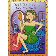 Oatmeal Studios Face The Facts Birthday Card