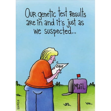 Oatmeal Studios Genetic Test Results Funny Family Birthday Card for Relative