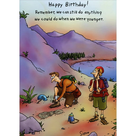 Oatmeal Studios Hiking Couple Funny Birthday Card