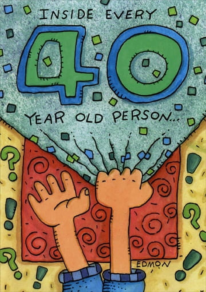 Oatmeal Studios Inside Every 40 Year Old Funny / Humorous 40th