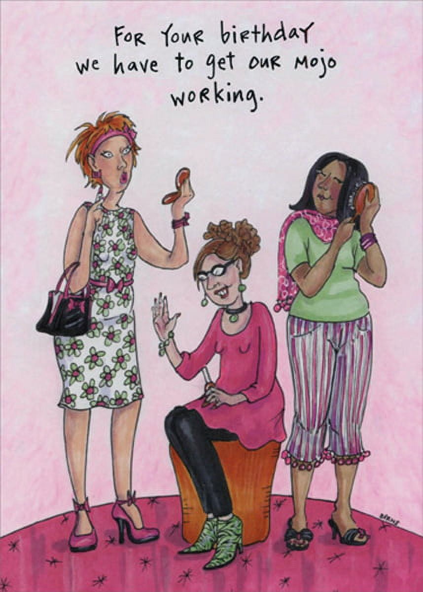 Oatmeal Studios Mojo Working Funny Femenine Birthday Card For Her