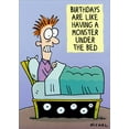 thumbnail image 1 of Oatmeal Studios Monster Under the Bed Funny / Humorous Birthday Card, 1 of 2