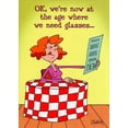 thumbnail image 1 of Oatmeal Studios Need Glasses Funny / Humorous Birthday Card, 1 of 2