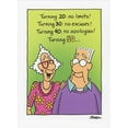 thumbnail image 1 of Oatmeal Studios No Limits, No Excuses, No Apologies Funny / Humorous 50th Birthday Card, 1 of 2