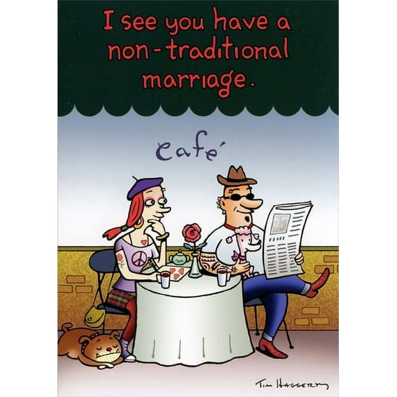 Oatmeal Studios Non-traditional Marriage Funny / Humorous Wedding Anniversary Card