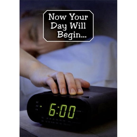 Oatmeal Studios Shut Off Alarm Clock Funny Retirement Congratulations Card