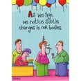 thumbnail image 1 of Oatmeal Studios Subtle Changes In Body Funny Feminine Birthday Card, 1 of 2