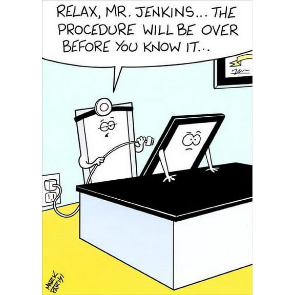 Oatmeal Studios Tablet at Doctor Funny Mark Parisi Get Well Card