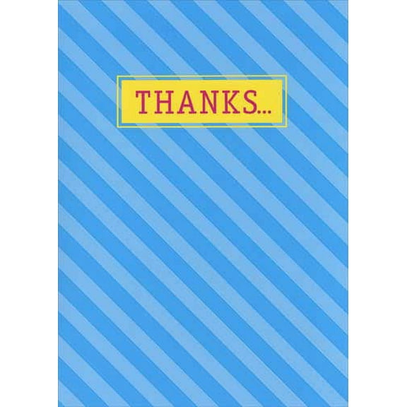 Oatmeal Studios Thanks Loads Funny Thank You Card