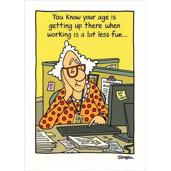 Oatmeal Studios Work is a Lot Less Fun Funny Birthday Card