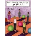 thumbnail image 1 of Oatmeal Studios Yoga Class Funny Feminine Birthday Card, 1 of 2